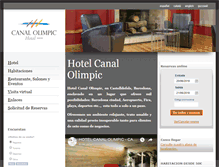 Tablet Screenshot of hotelcanalolimpic.com